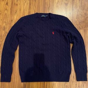 Ralph Lauren Mens Cable Knit Sweater